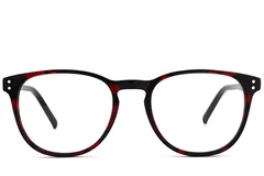 BS2012-2343_Red_Oval_Acetate_Glasses_front