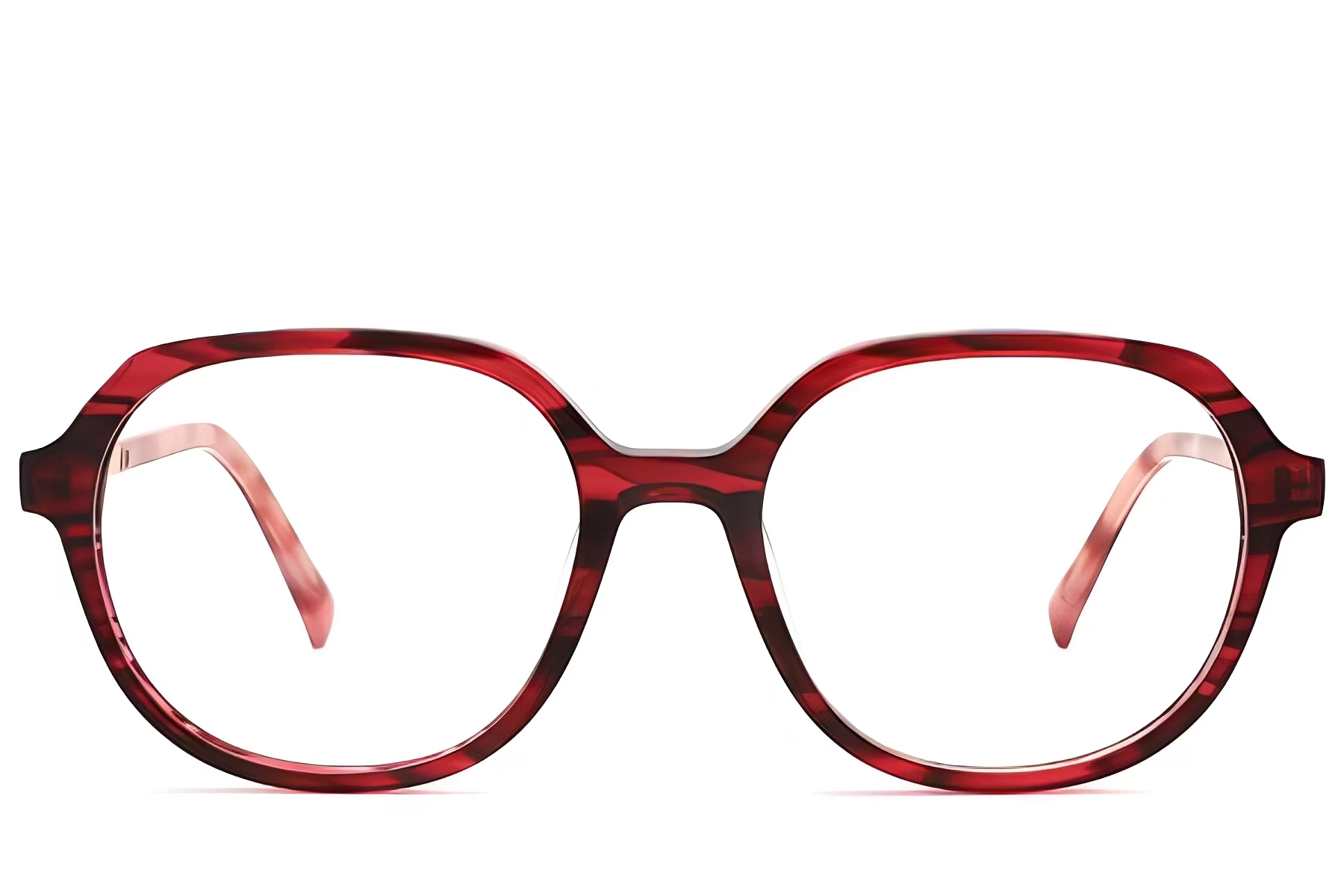 BS2012-2357_Pattern_Rectangular_Acetate_Glasses_front