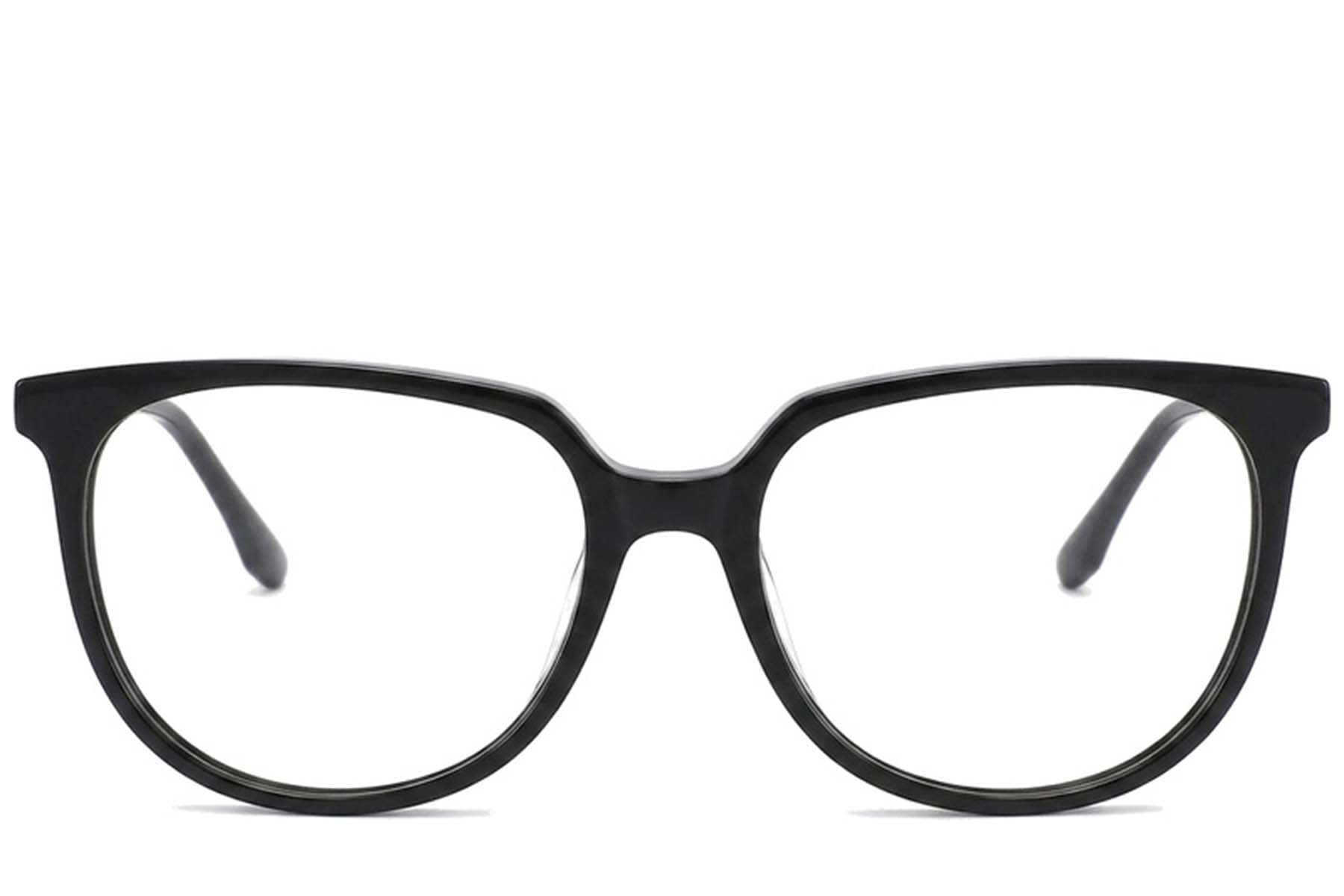 BS2012-2363_Black_Oval_Acetate_Glasses_corner-front