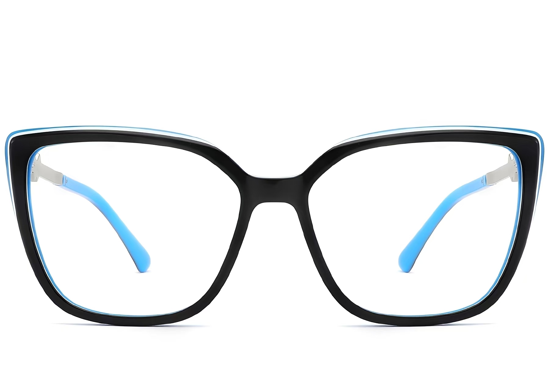 BS2012-2381_Black_Rectangular_Acetate_Glasses_front