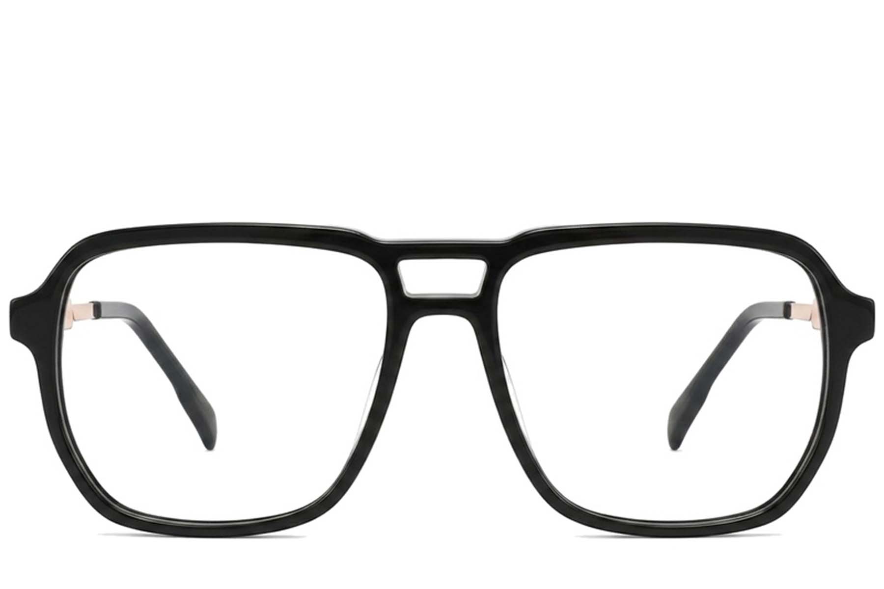 BS2012-2398_Black_Aviator_Acetate_Glasses_corner-front