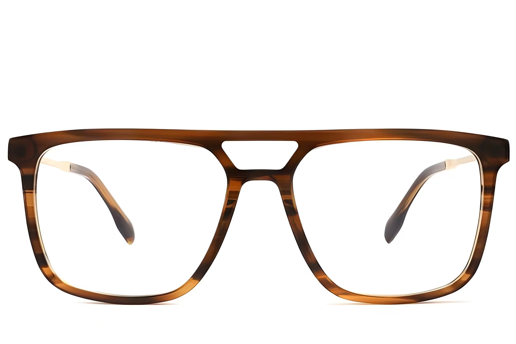 BS2012-2418_Brown_Aviator_Acetate_Glasses_front