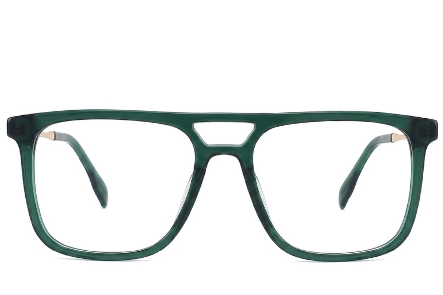 BS2012-2420_Green_Aviator_Acetate_Glasses_corner-front