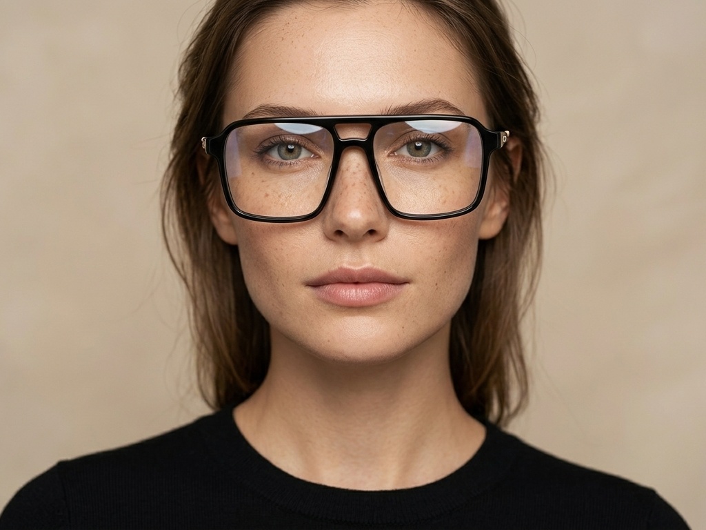 BS2012-2421_Black_Aviator_Acetate_Glasses-tryon_female