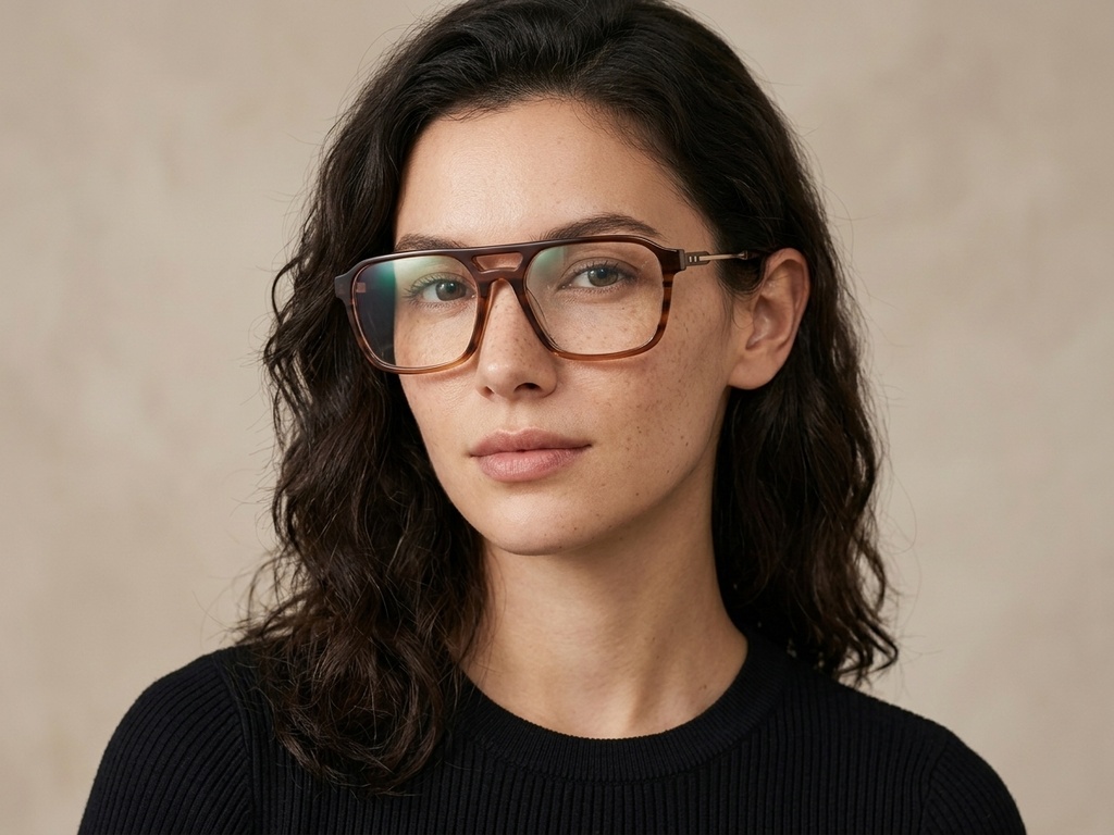 BS2012-2426_Brown_Aviator_Acetate_Glasses-tryon_female