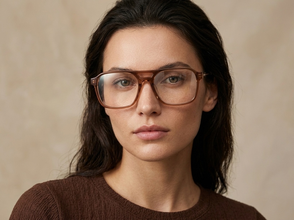 BS2012-2427_Brown_Aviator_Acetate_Glasses-tryon_female