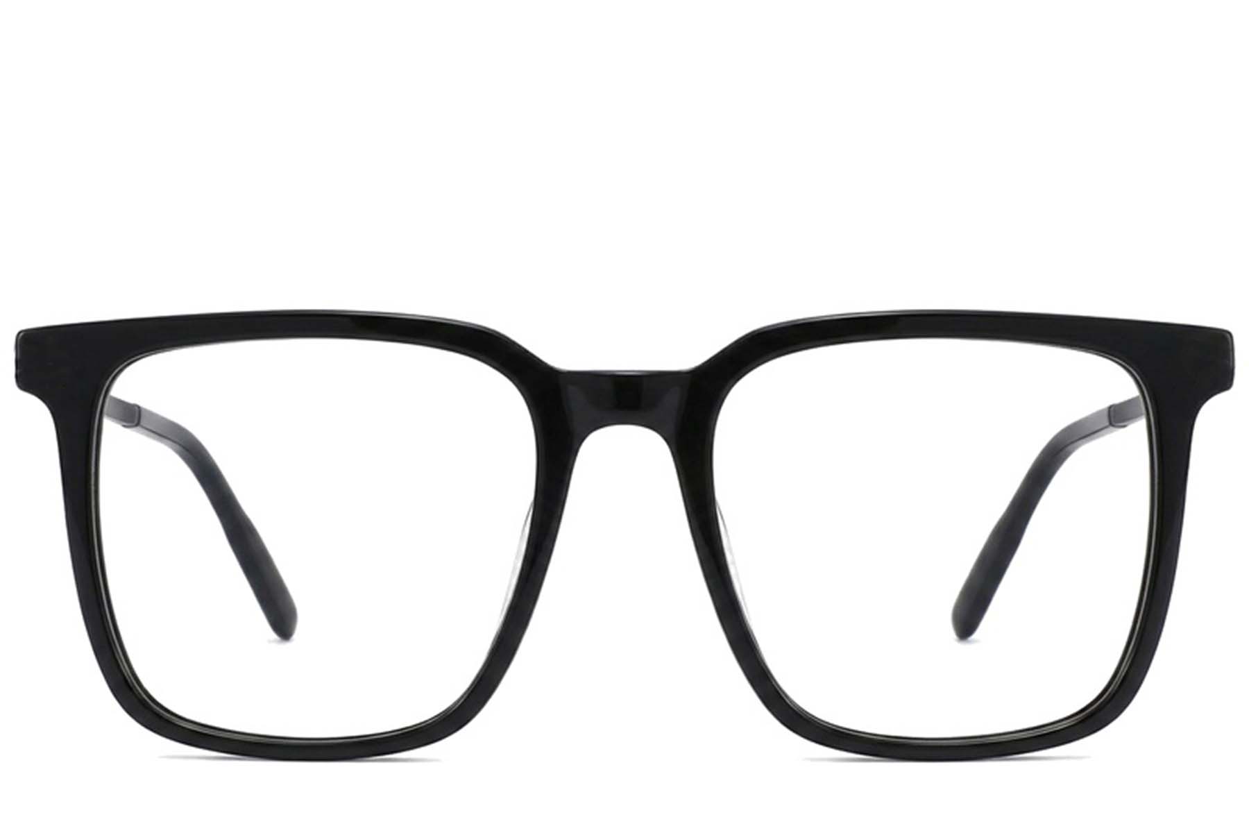 BS2012-2434_Black_Rectangular_Acetate_Glasses_corner-front