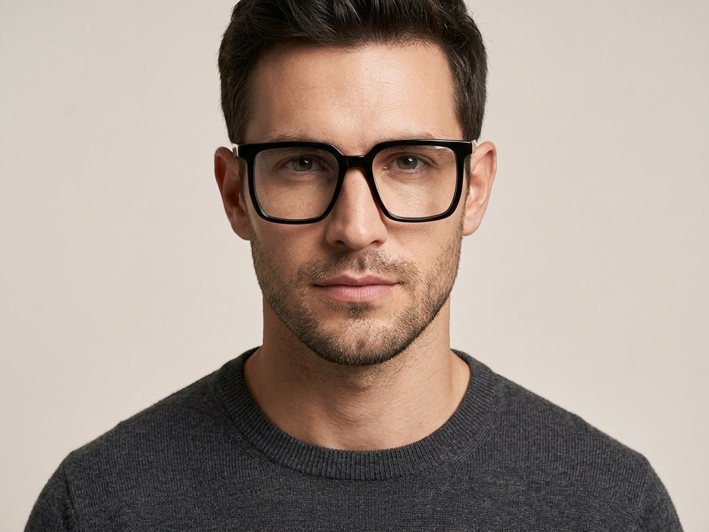 BS2012-2550_Black_Rectangular_Acetate_Glasses-tryon_male