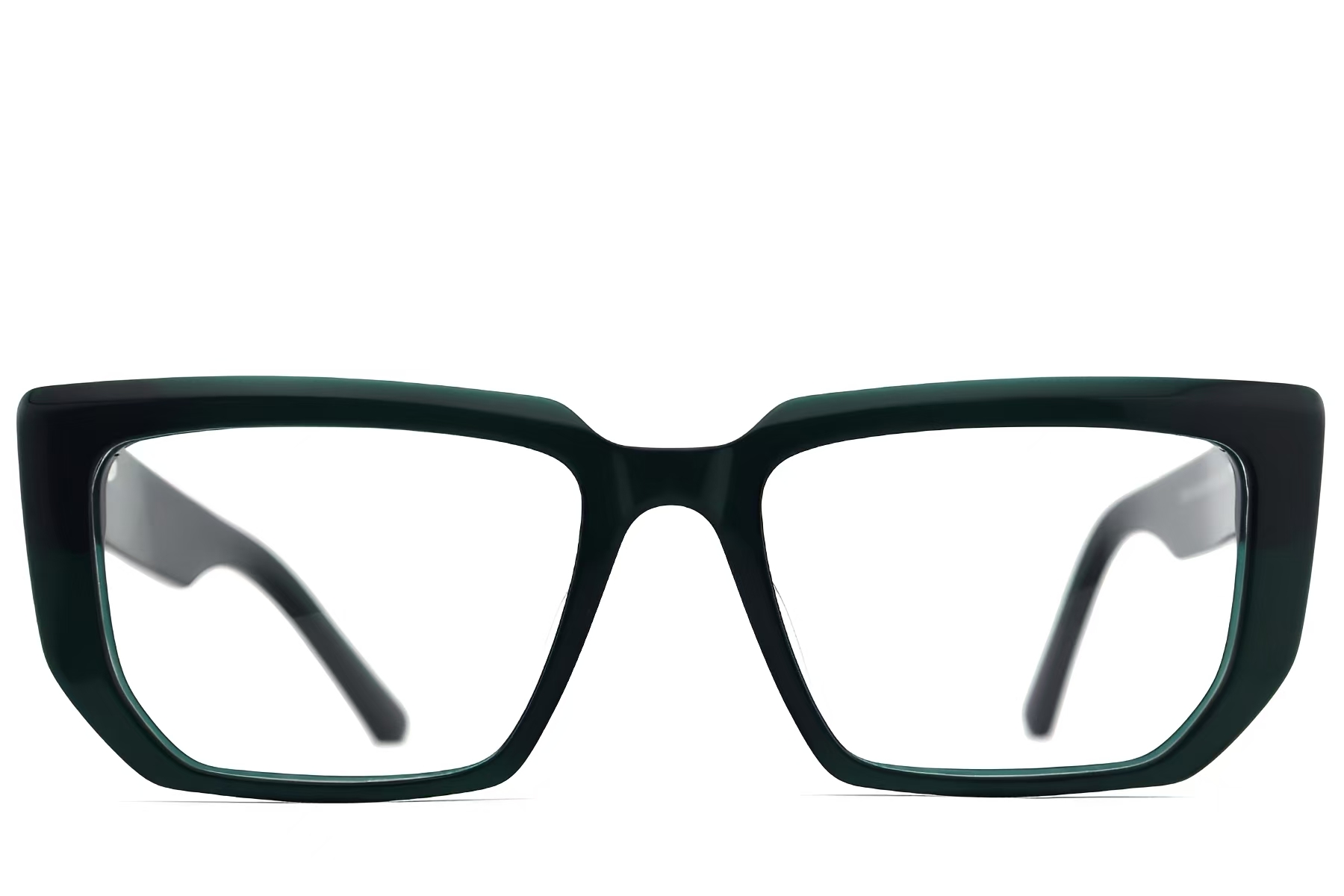 BS2012-2564_Green_Rectangular_Acetate_Glasses_front