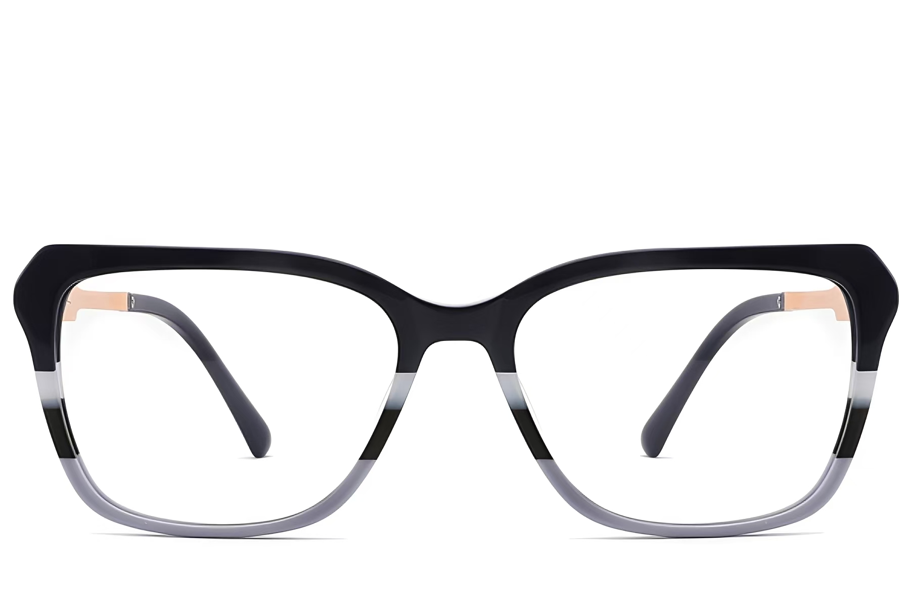 BS2012-2570_Pattern_Rectangular_Acetate_Glasses_front