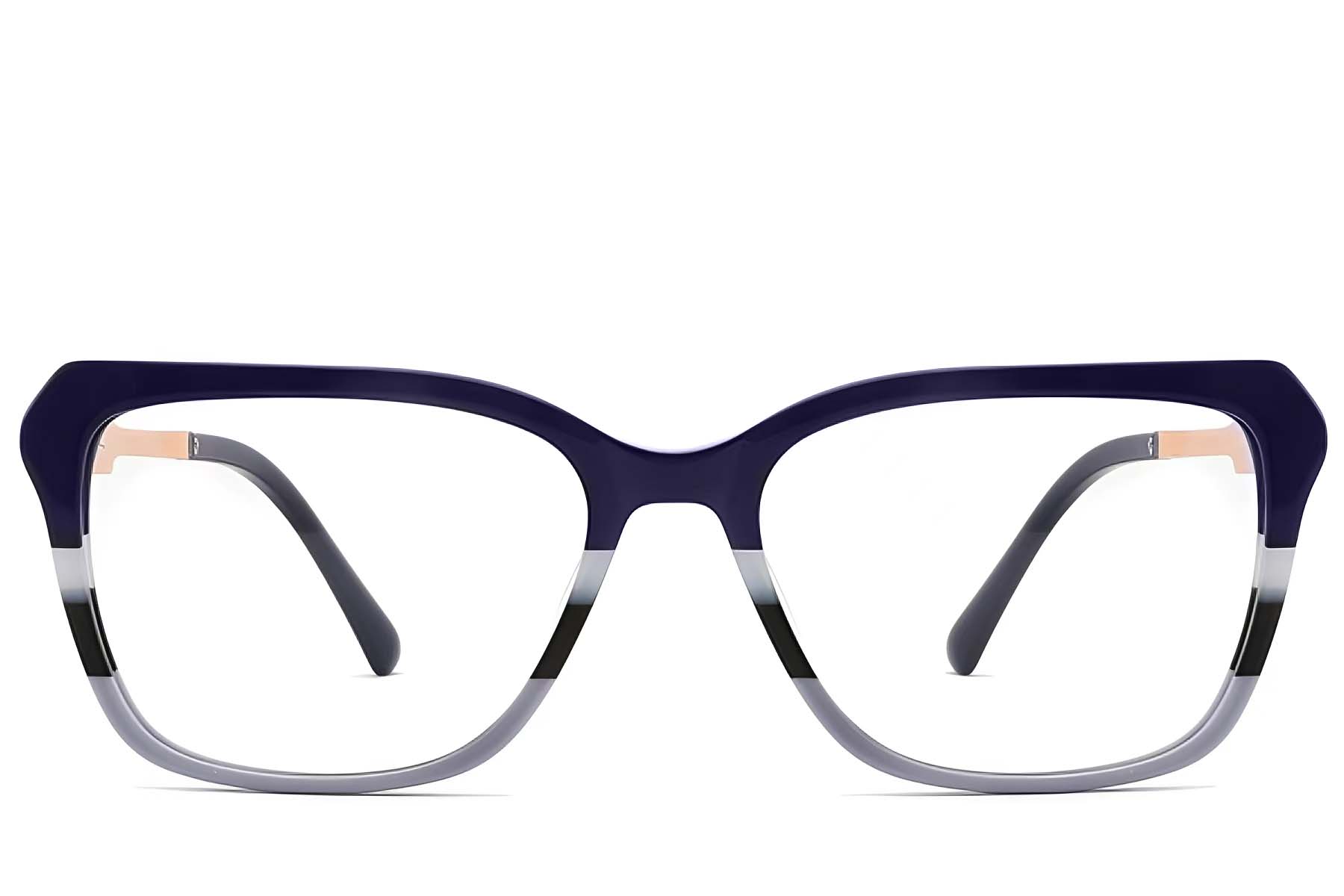 BS2012-2570_Pattern_Rectangular_Acetate_Glasses_front