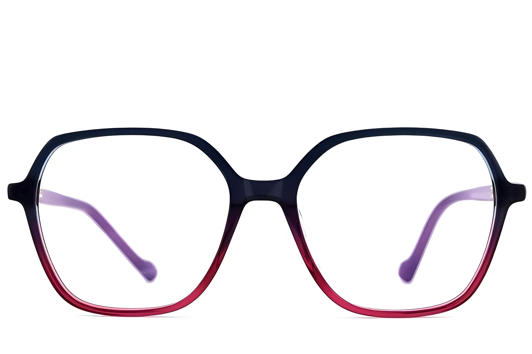 BS2012-2611_Purple_Rectangular_Acetate_Glasses_front