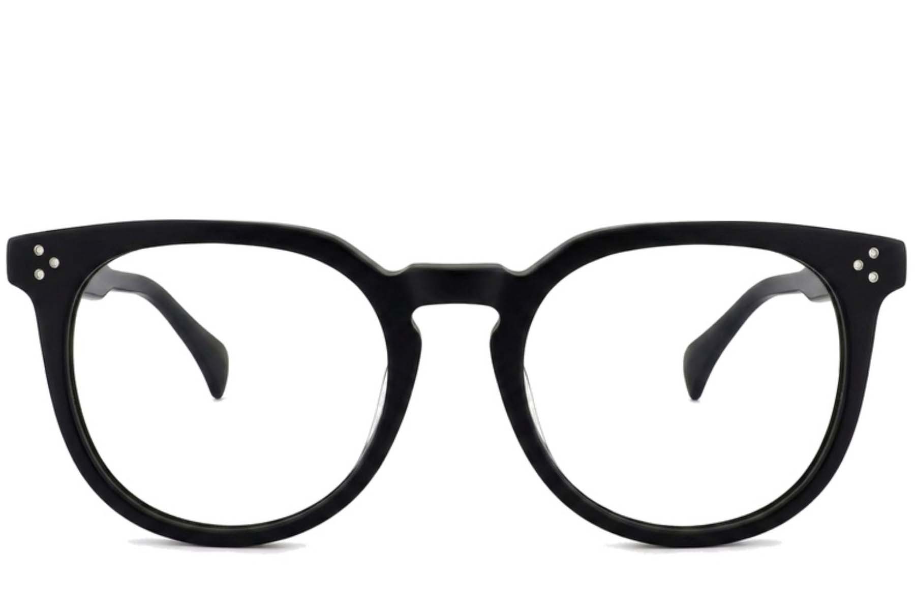 BS2012-2651_Black_Oval_Acetate_Glasses_corner-front