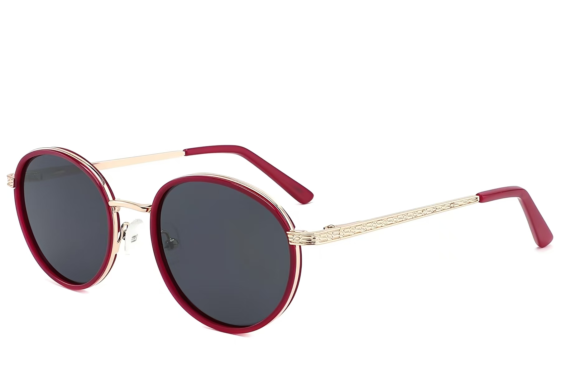 BS2012-2690_Red_Oval_Metal_Sunglasses_corner