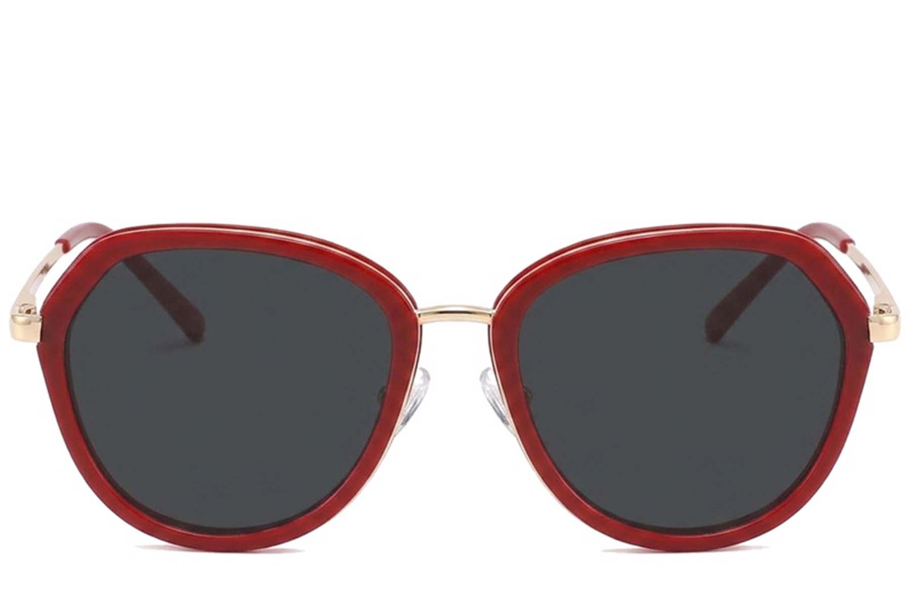 BS2012-2699_Red_Geometric_Metal_Sunglasses_corner-front