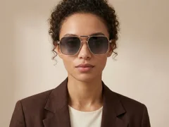 BS2012-2700_Black_Aviator_Metal_Sunglasses-tryon_female