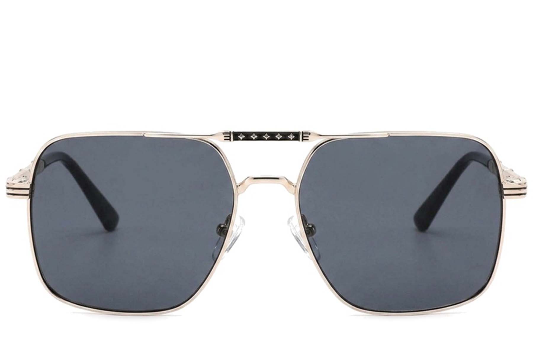 BS2012-2700_Black_Aviator_Metal_Sunglasses_corner-front