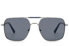 BS2012-2702_Blue_Aviator_Metal_Sunglasses_front