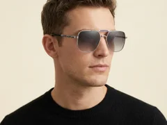 BS2012-2703_Silver_Aviator_Metal_Sunglasses-tryon_male