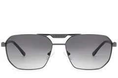 BS2012-2709_Grey_Aviator_Metal_Sunglasses_front