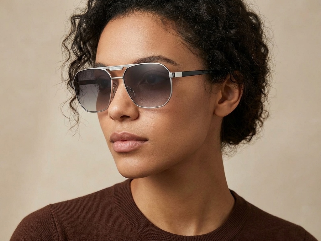 BS2012-2710_Silver_Aviator_Metal_Sunglasses-tryon_female