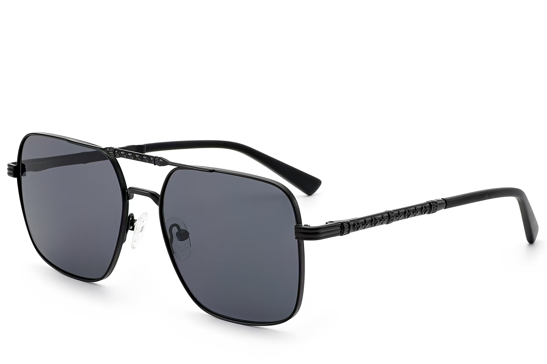 BS2012-2715_Black_Aviator_Metal_Sunglasses_corner