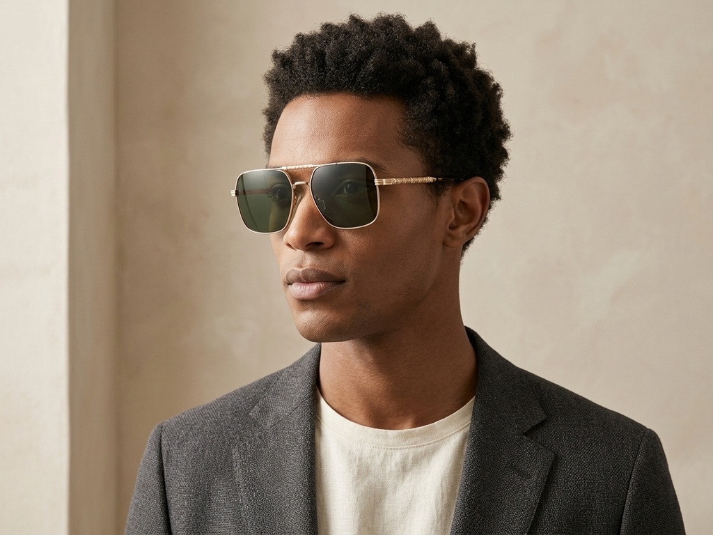 BS2012-2719_Golden_Aviator_Metal_Sunglasses-tryon_male