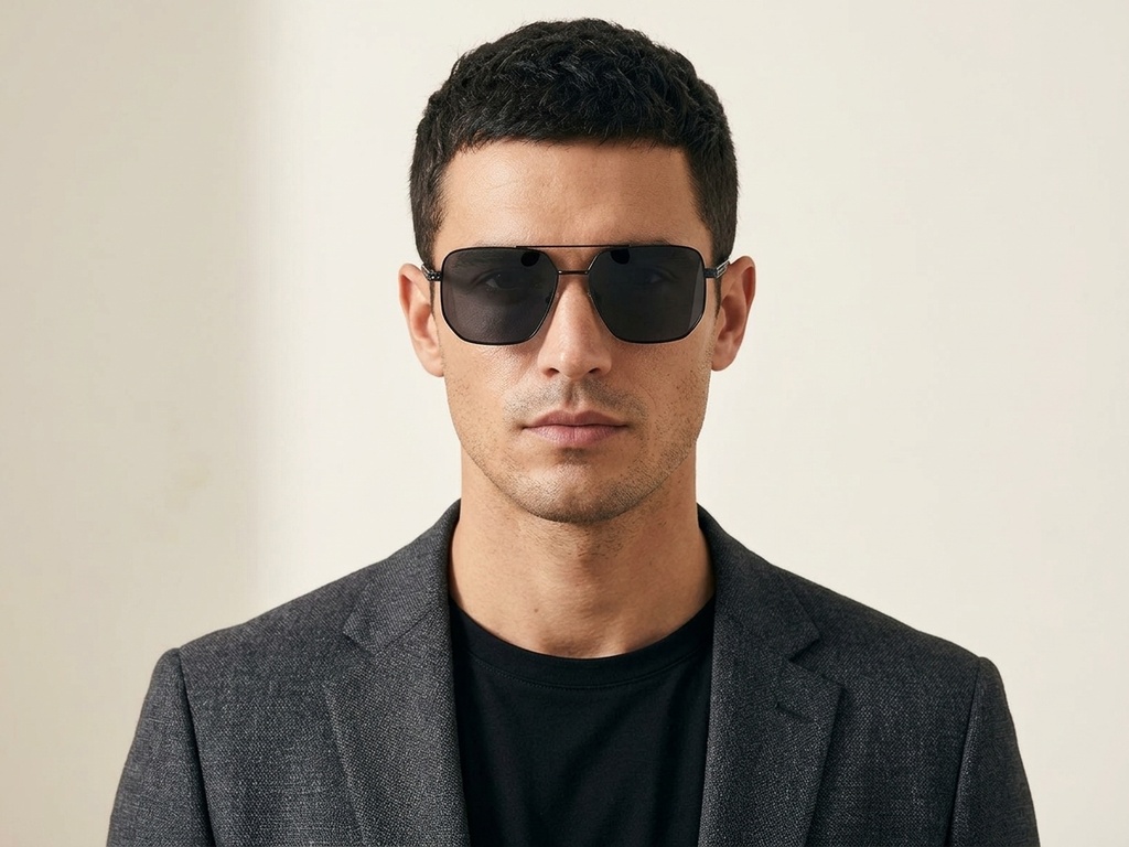 BS2012-2720_Black_Aviator_Metal_Sunglasses-tryon_male