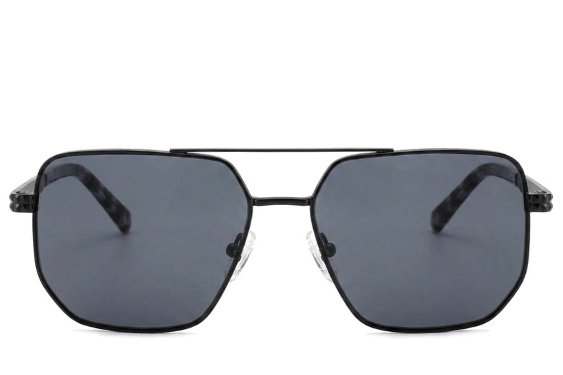 BS2012-2720_Black_Aviator_Metal_Sunglasses_corner-front