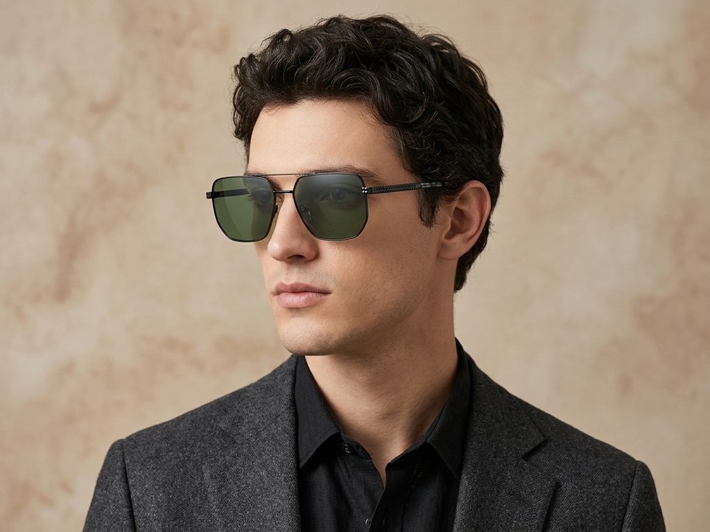 BS2012-2721_Black_Aviator_Metal_Sunglasses-tryon_male