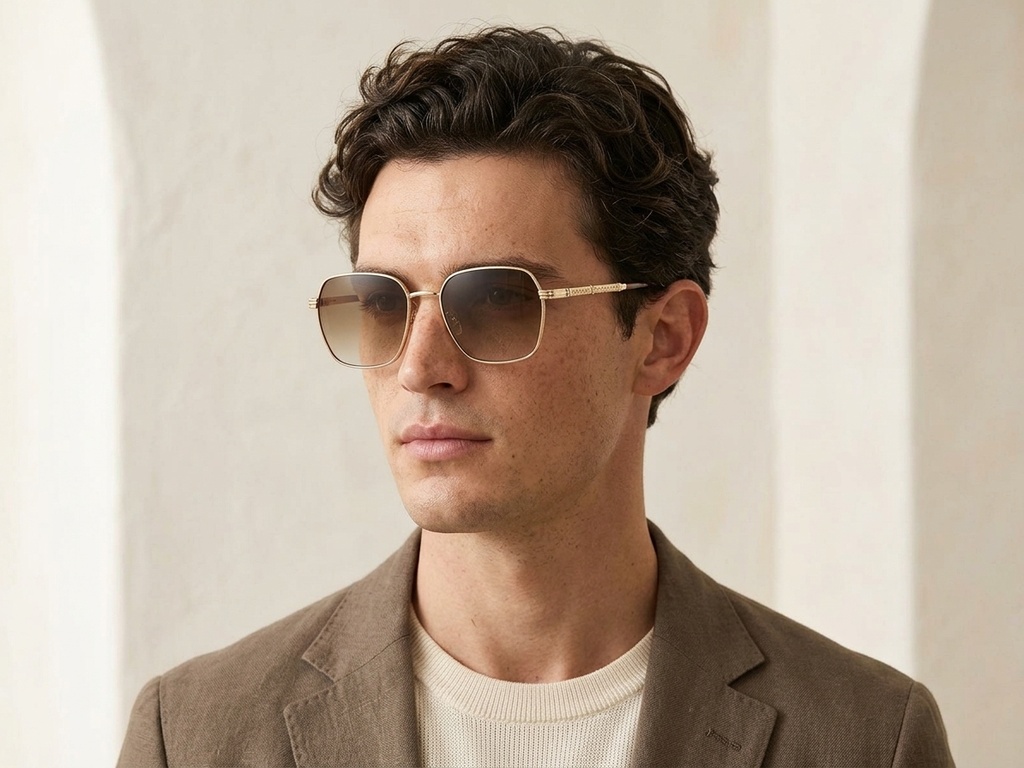 BS2012-2723_Golden_Geometric_Metal_Sunglasses-tryon_male