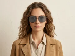 BS2012-2726_Black_Aviator_Metal_Sunglasses-tryon_female