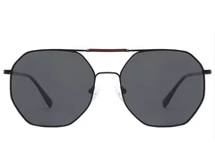BS2012-2726_Black_Aviator_Metal_Sunglasses_front