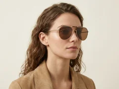 BS2012-2735_Golden_Aviator_Metal_Sunglasses-tryon_female