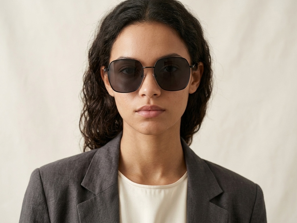 BS2012-2736_Black_Rectangular_Metal_Sunglasses-tryon_female