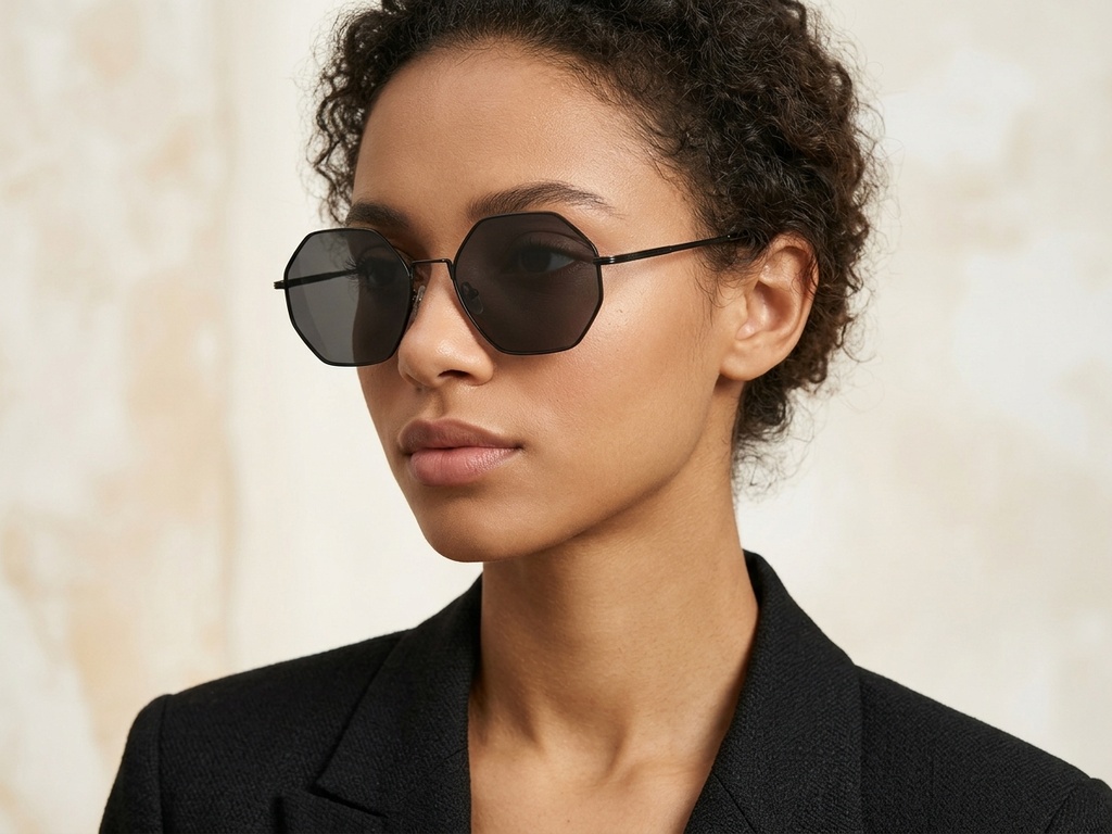 BS2012-2740_Black_Geometric_Metal_Sunglasses-tryon_female
