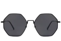 BS2012-2740_Black_Geometric_Metal_Sunglasses_front