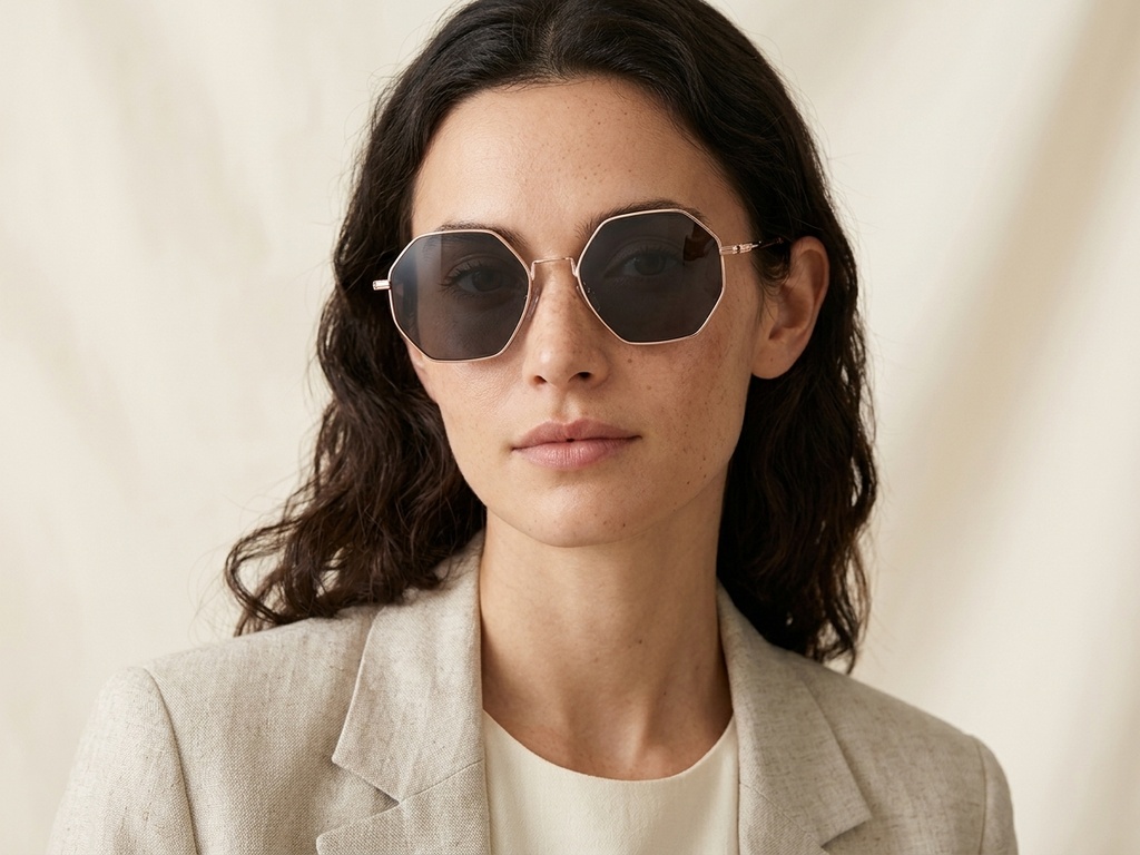 BS2012-2742_Pink_Geometric_Metal_Sunglasses-tryon_female