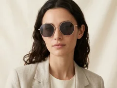 BS2012-2742_Pink_Geometric_Metal_Sunglasses-tryon_female
