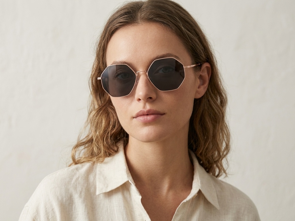 BS2012-2743_Pink_Geometric_Metal_Sunglasses-tryon_female