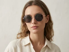 BS2012-2743_Pink_Geometric_Metal_Sunglasses-tryon_female