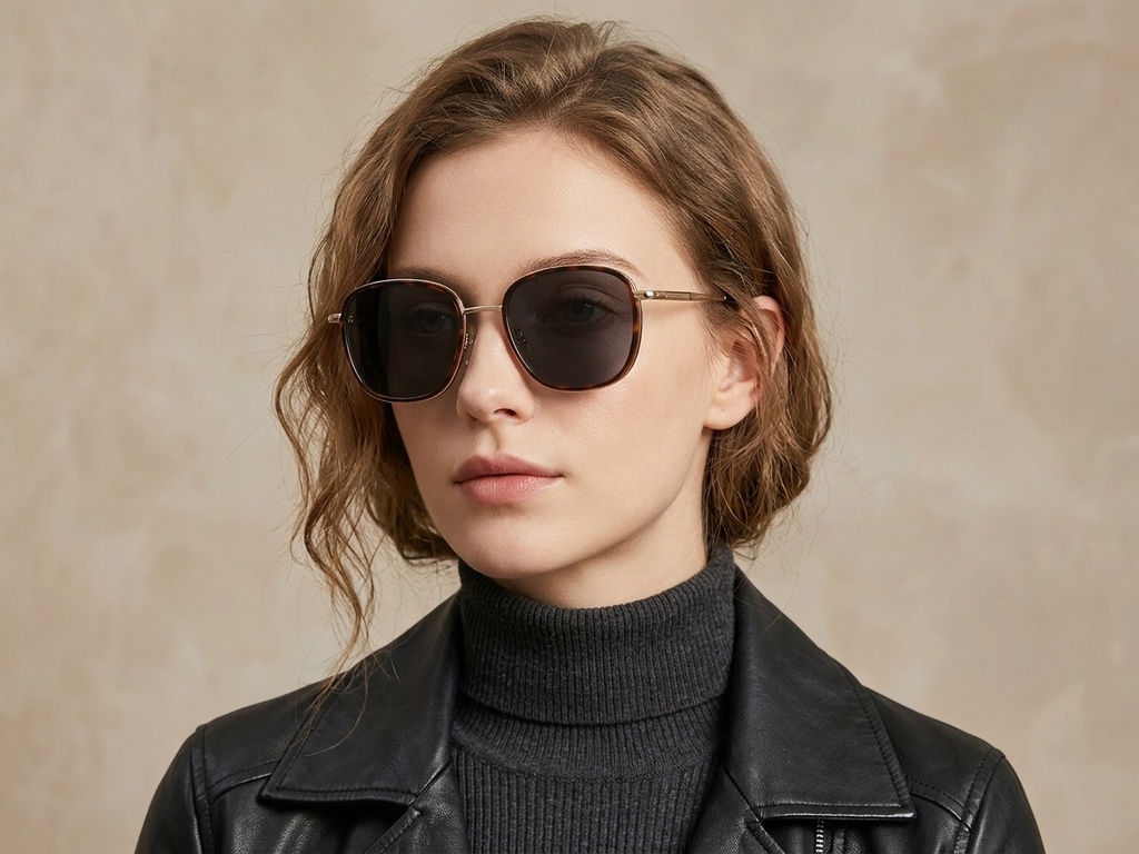 BS2012-2749_Tortoiseshell_Rectangular_Metal_Sunglasses-tryon_female