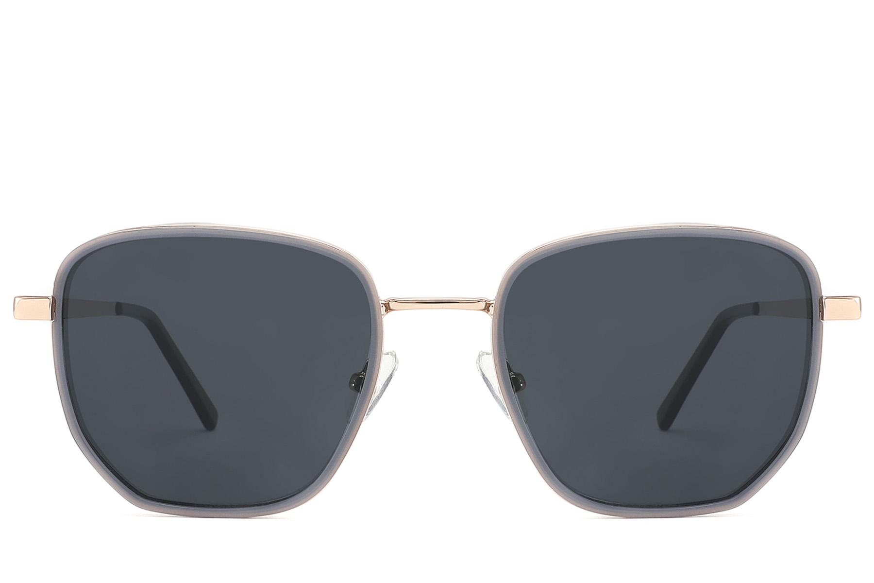 BS2012-2751_Grey_Geometric_Metal_Sunglasses_front