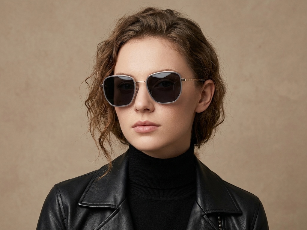 BS2012-2751_Grey_Geometric_Metal_Sunglasses-tryon_female