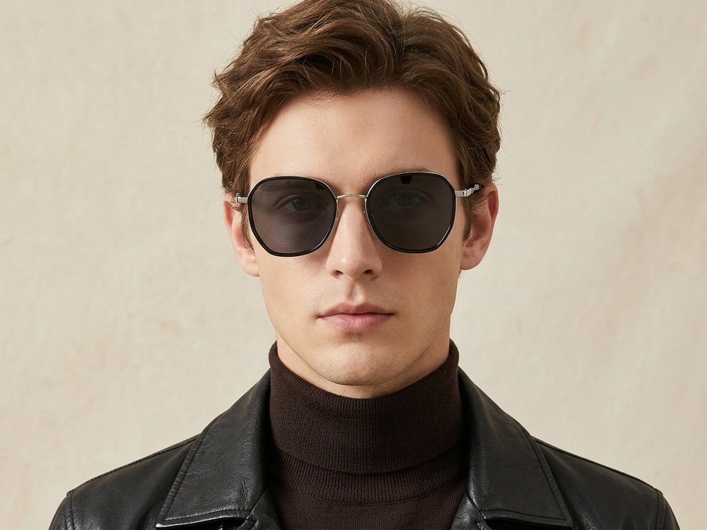 BS2012-2754_Black_Geometric_Metal_Sunglasses-tryon_male