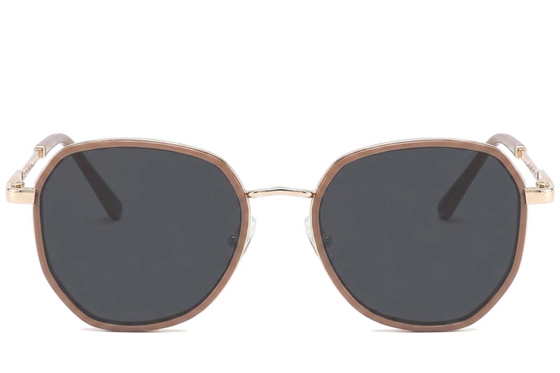 BS2012-2755_Brown_Geometric_Metal_Sunglasses-front