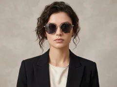 BS2012-2756_Tortoiseshell_Geometric_Metal_Sunglasses-tryon_female