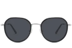 BS2012-2758_Black_Oval_Metal_Sunglasses-front