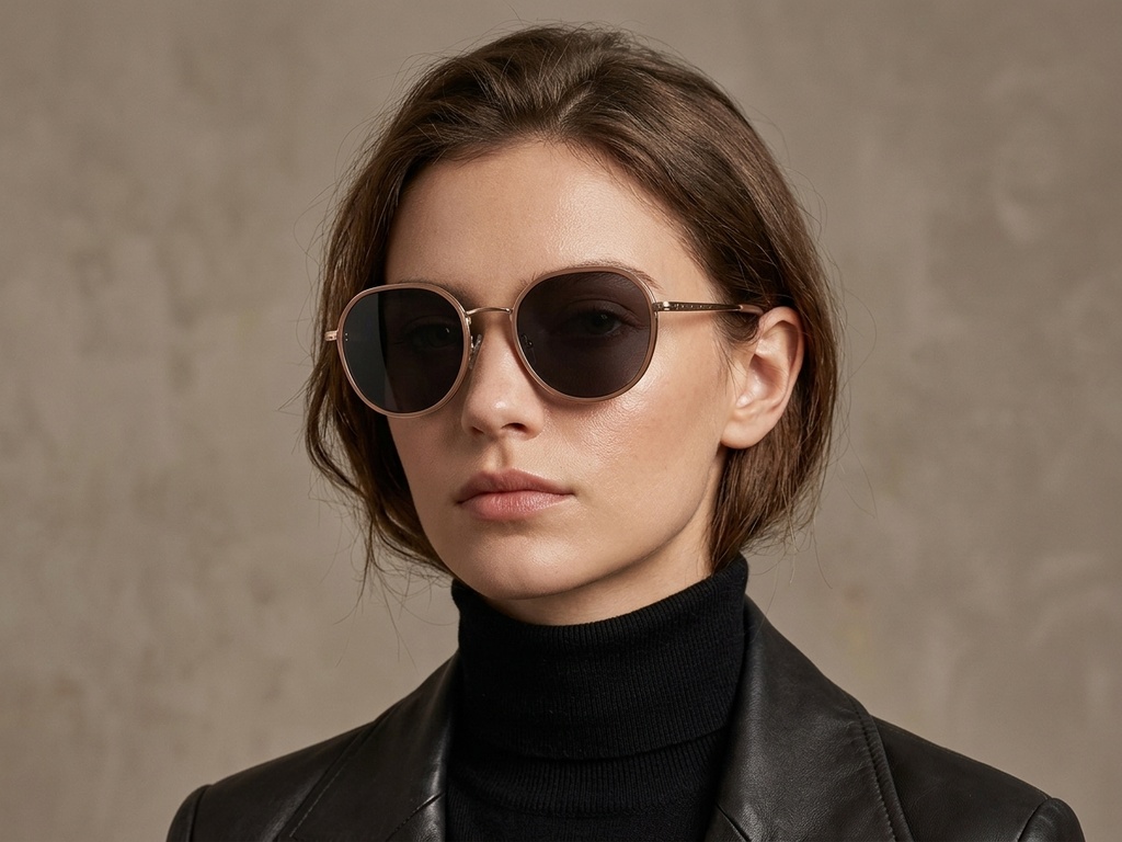 BS2012-2759_Brown_Oval_Metal_Sunglasses-tryon_female