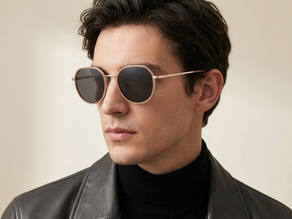 BS2012-2759_Brown_Oval_Metal_Sunglasses-tryon_male